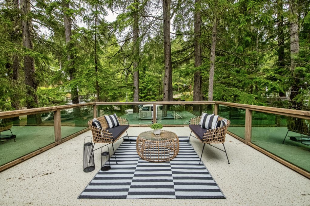 Private Patio Above Carport - Whistler Chalet